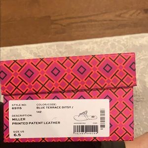 Tory butch Miller Sandal : Blue terrace ditsy